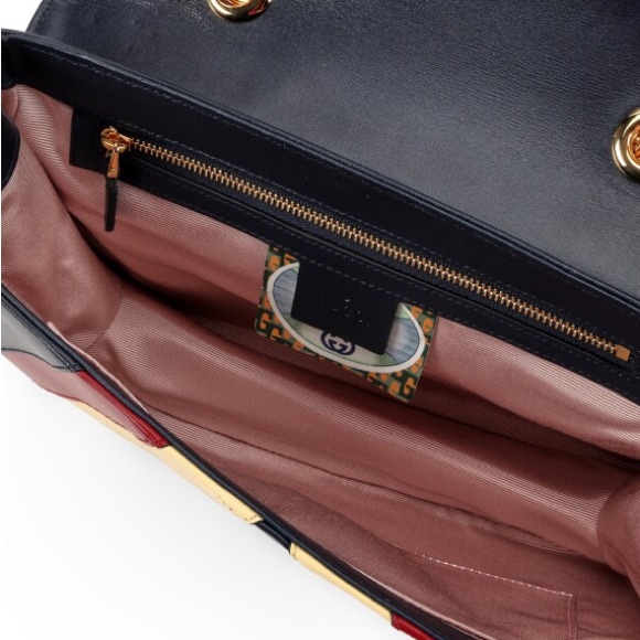 Gucci Rajah Zumi GG Interlocking Horsebit Shoulder Bag - Picture 6 of 6